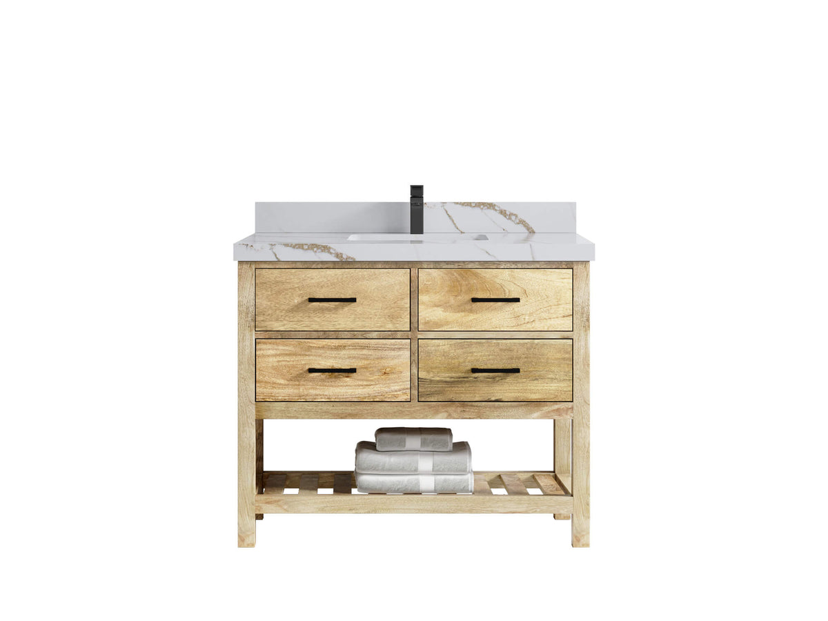 Parker Mango Wood 42 in. W x 22 in. D Single Sink Bathroom Vanity