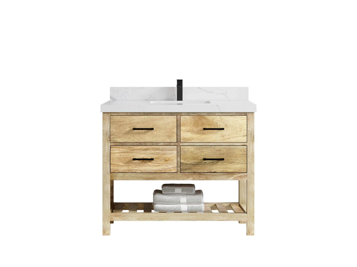 Parker Mango Wood 42 in. W x 22 in. D Single Sink Bathroom Vanity - photo 9