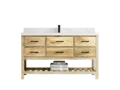 Parker Mango Wood 60 in. W x 22 in. D Single Sink Bathroom Vanity - photo 8