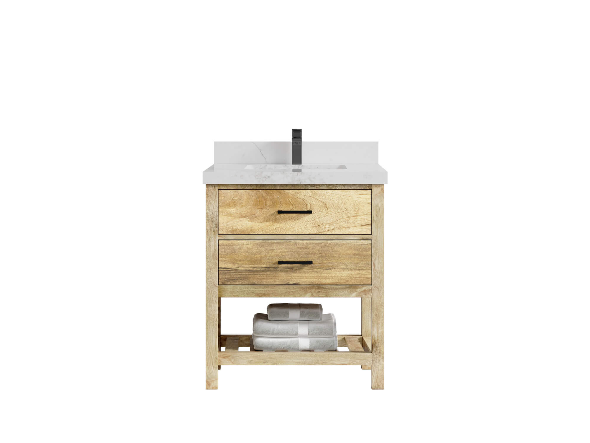Parker Mango Wood 30 in. W x 22 in. D Single Sink Bathroom Vanity