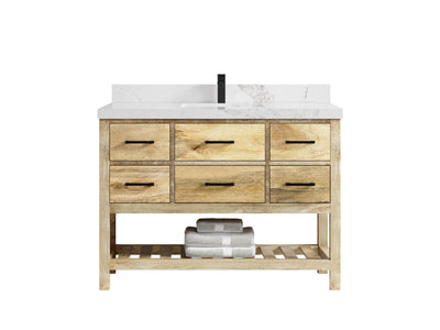 Parker Mango Wood 48 in. W x 22 in. D Single Sink Bathroom Vanity