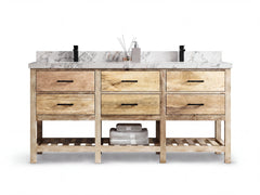 Parker Mango Wood 72 in. W x 22 in. D Double Sink Bathroom Vanity - photo 22