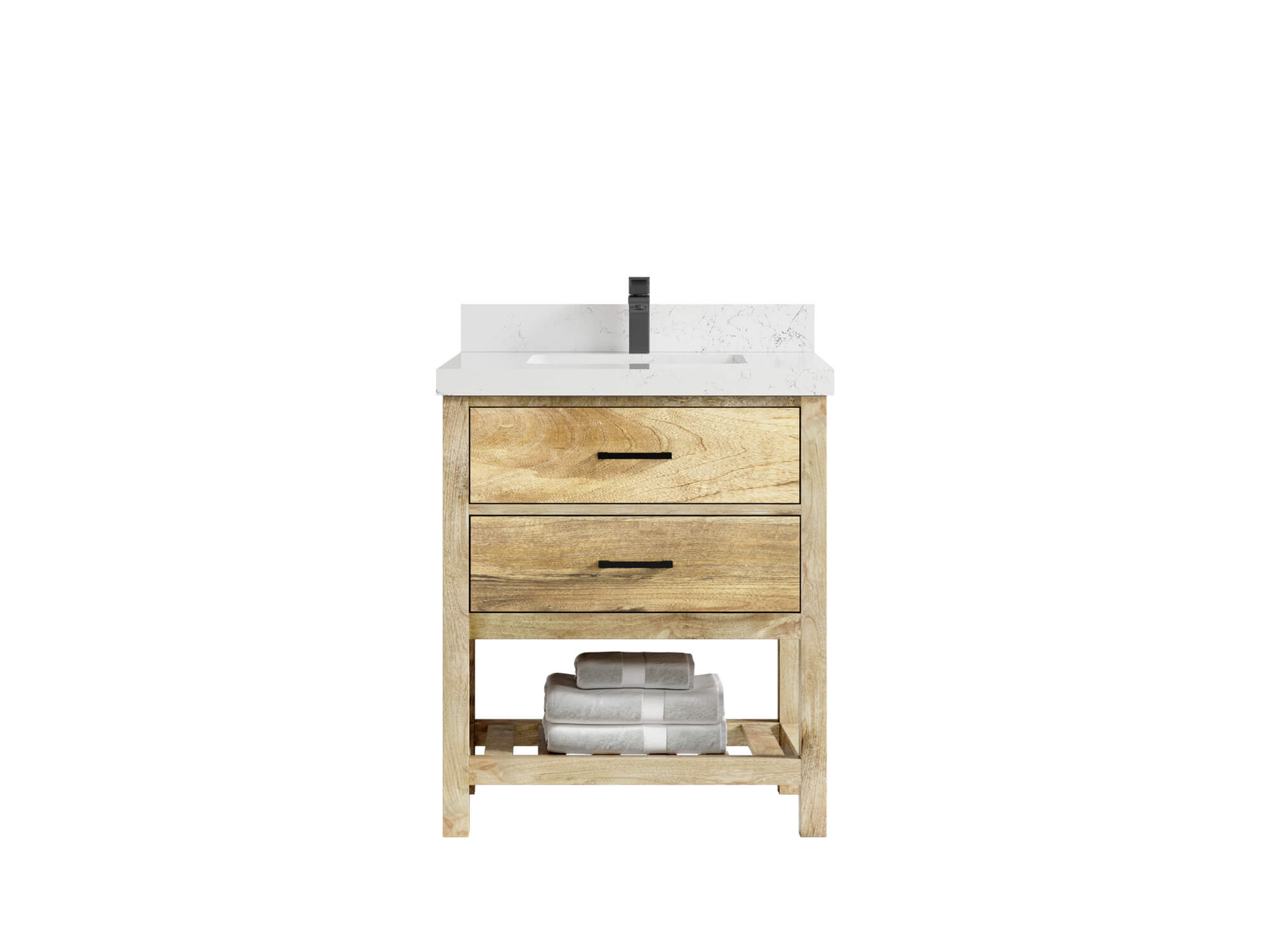 Parker Mango Wood 30 in. W x 22 in. D Single Sink Bathroom Vanity