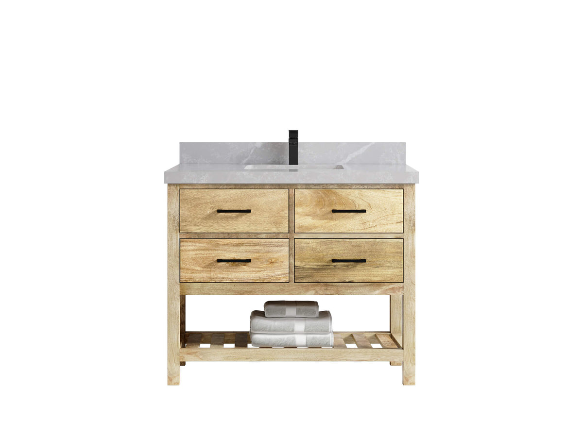 Parker Mango Wood 42 in. W x 22 in. D Single Sink Bathroom Vanity