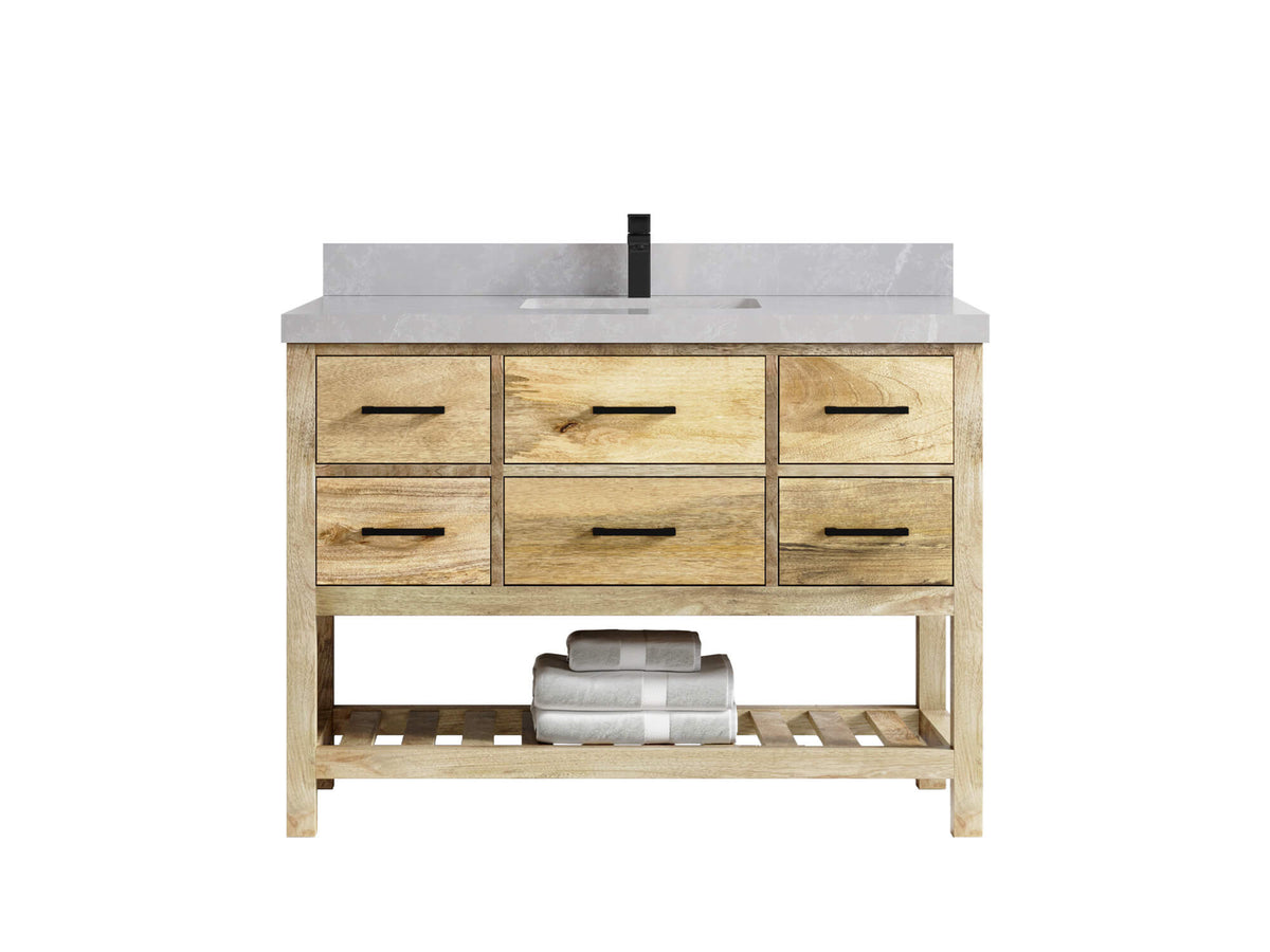 Parker Mango Wood 48 in. W x 22 in. D Single Sink Bathroom Vanity