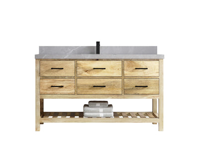 Parker Mango Wood 60 in. W x 22 in. D Single Sink Bathroom Vanity