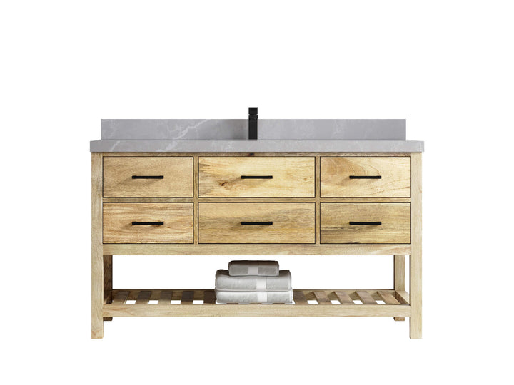 Parker Mango Wood 60 in. W x 22 in. D Single Sink Bathroom Vanity - photo 16