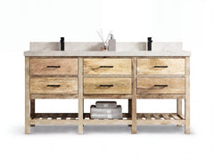 Parker Mango Wood 72 in. W x 22 in. D Double Sink Bathroom Vanity - photo 25