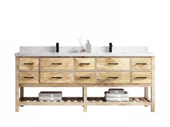 Parker Mango Wood 84 in. W x 22 in. D Double Sink Bathroom vanity with - photo 26
