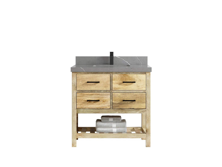 Parker Mango Wood 36 in. W x 22 in. D Center Sink Bathroom Vanity - photo 17
