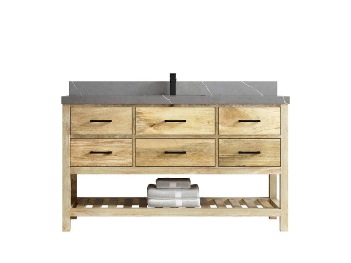 Parker Mango Wood 60 in. W x 22 in. D Single Sink Bathroom Vanity - photo 17