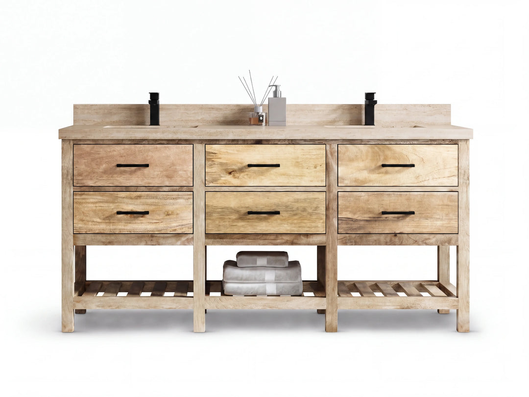 Parker Mango Wood 72 in. W x 22 in. D Double Sink Bathroom Vanity | 
              
                Whitewashed Mango
                
                  
             - PRK_MG_WHW_WHQZ_72D - photo №30