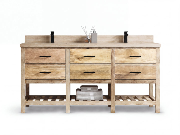 Parker Mango Wood 72 in. W x 22 in. D Double Sink Bathroom Vanity - photo 30