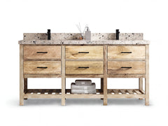 Parker Mango Wood 72 in. W x 22 in. D Double Sink Bathroom Vanity - photo 31