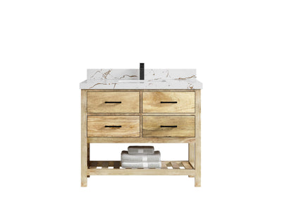 Parker Mango Wood 42 in. W x 22 in. D Single Sink Bathroom Vanity