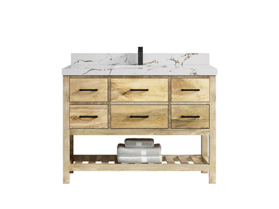 Parker Mango Wood 48 in. W x 22 in. D Single Sink Bathroom Vanity