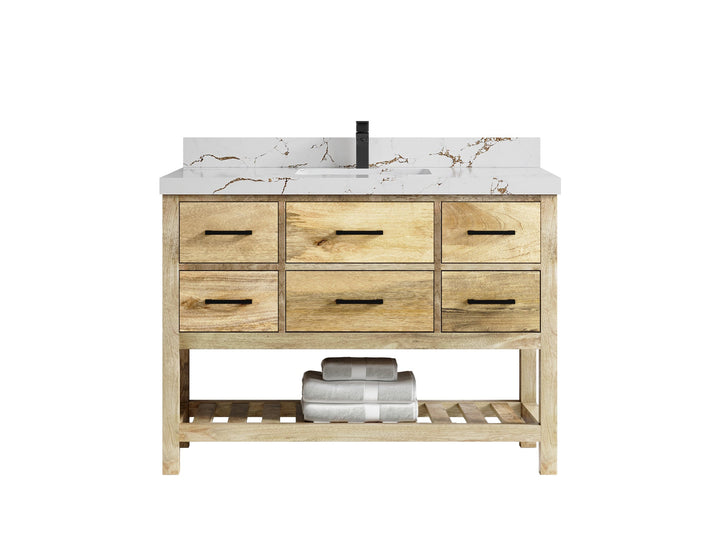 Parker Mango Wood 48 in. W x 22 in. D Single Sink Bathroom Vanity - photo 17