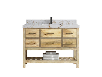 Parker Mango Wood 48 in. W x 22 in. D Single Sink Bathroom Vanity