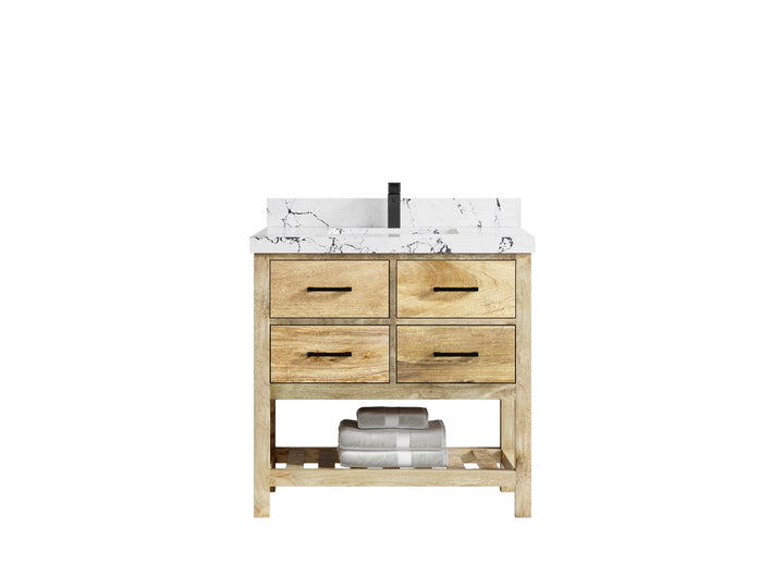 Parker Mango Wood 36 in. W x 22 in. D Center Sink Bathroom Vanity - photo 20