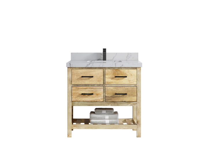 Parker Mango Wood 36 in. W x 22 in. D Center Sink Bathroom Vanity - photo 21
