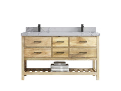 Parker Mango Wood 60 in. W x 22 in. D Double Sink Bathroom Vanity - photo 20