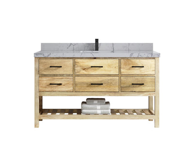 Parker Mango Wood 60 in. W x 22 in. D Single Sink Bathroom Vanity