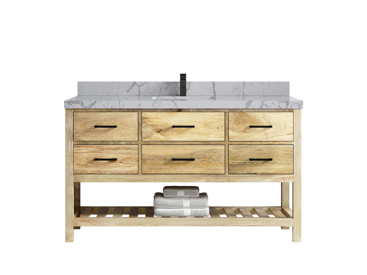 Parker Mango Wood 60 in. W x 22 in. D Single Sink Bathroom Vanity - photo 21