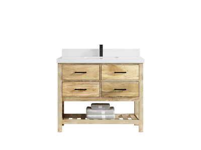 Parker Mango Wood 42 in. W x 22 in. D Single Sink Bathroom Vanity