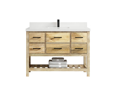 Parker Mango Wood 48 in. W x 22 in. D Single Sink Bathroom Vanity