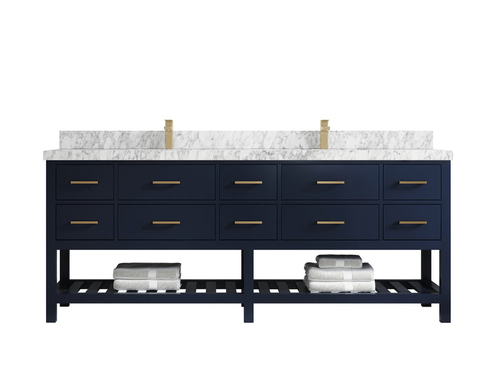Parker 84 in. W x 22 in. D Double Sink Bathroom Vanity - photo 18