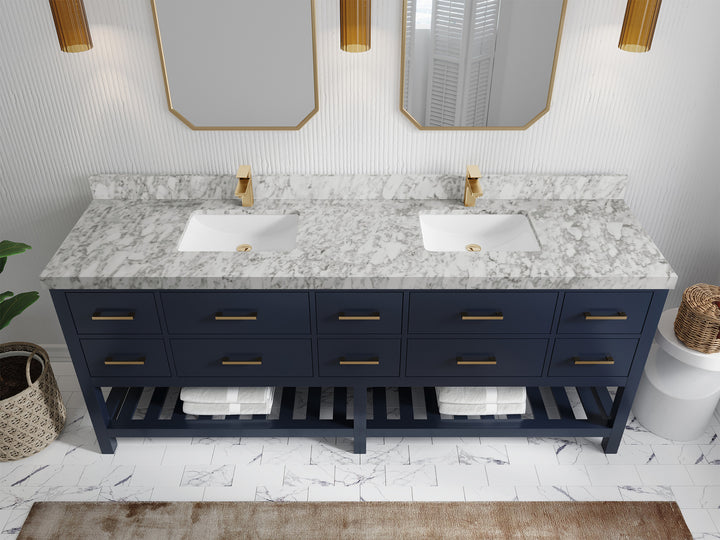 Parker 84 in. W x 22 in. D Double Sink Bathroom Vanity - photo 17