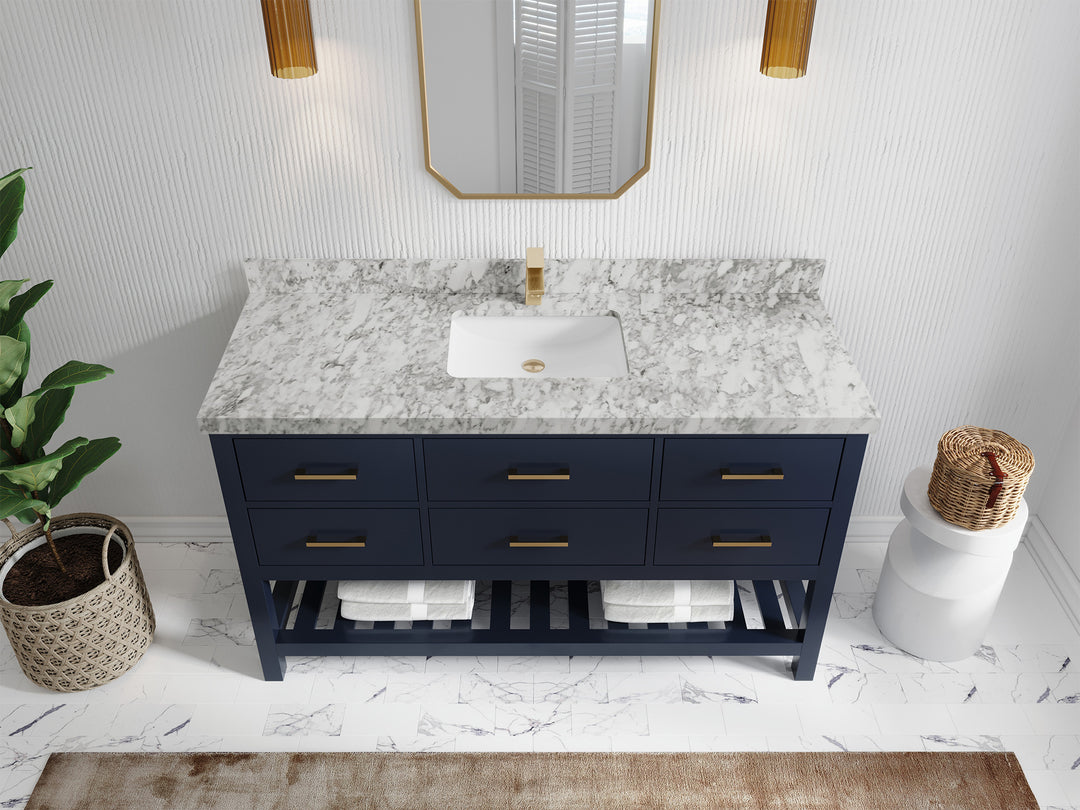 Parker 60 in. W x 22 in. D Single Sink Bathroom Vanity