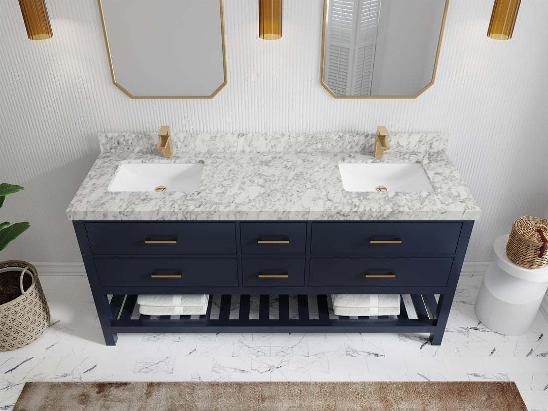 Parker 72 in. W x 22 in. D Double Sink Bathroom Vanity