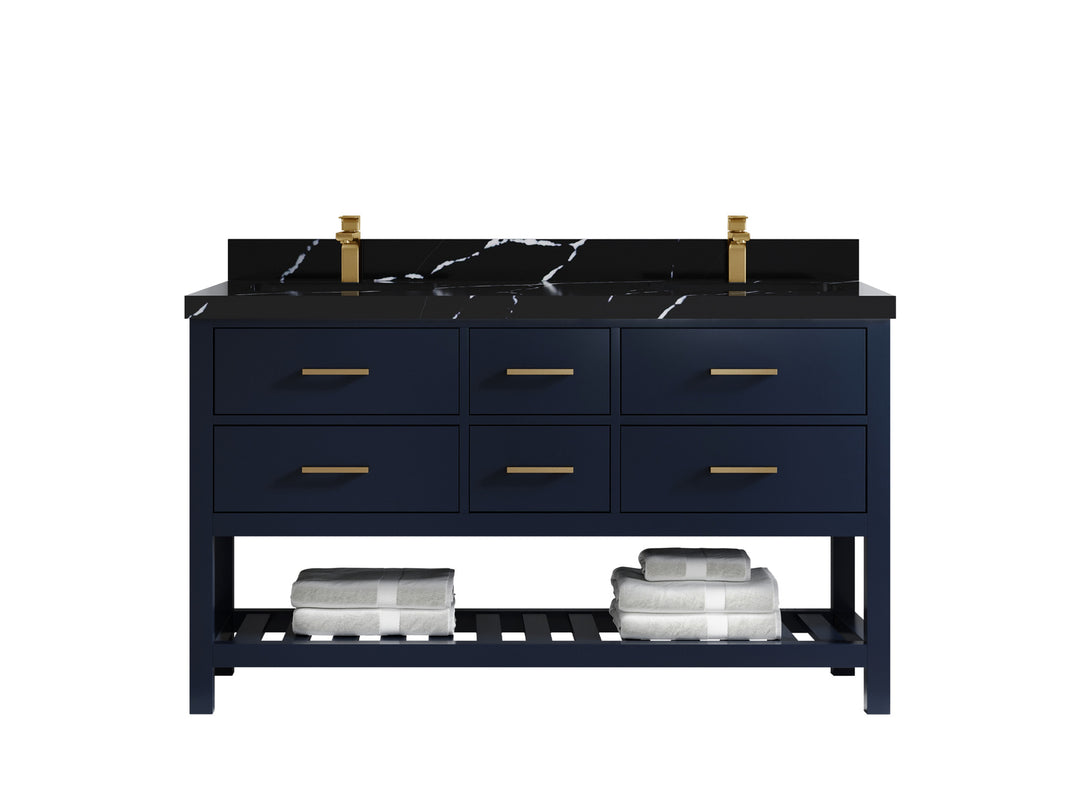 Parker 60 in. W x 22 in. D Double Sink Bathroom Vanity