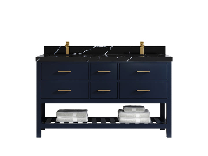 Parker 60 in. W x 22 in. D Double Sink Bathroom Vanity - photo 12