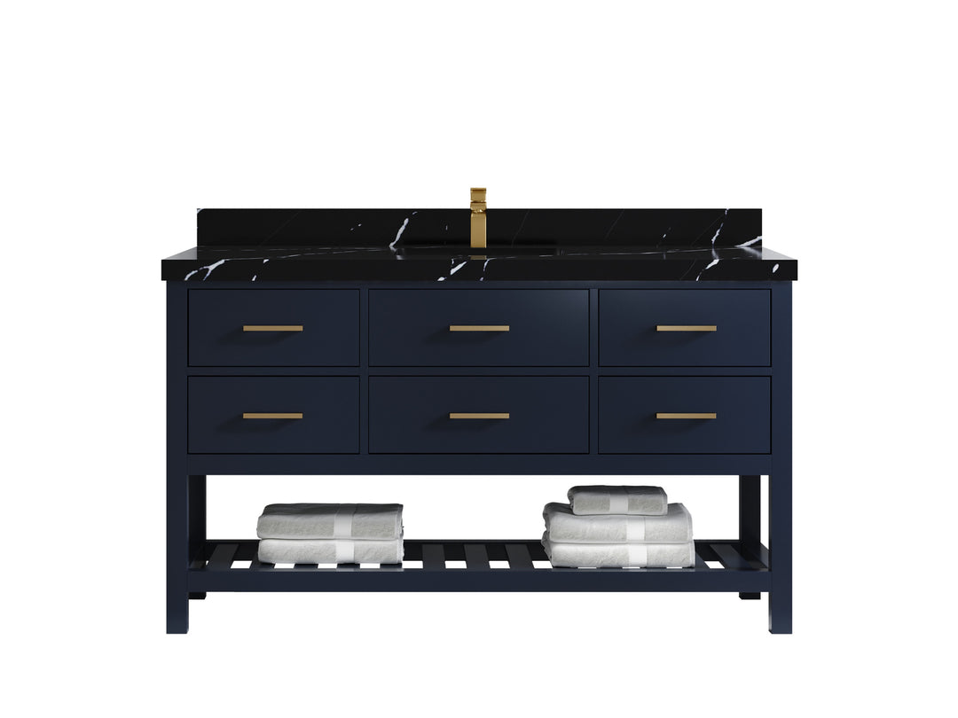 Parker 60 in. W x 22 in. D Single Sink Bathroom Vanity