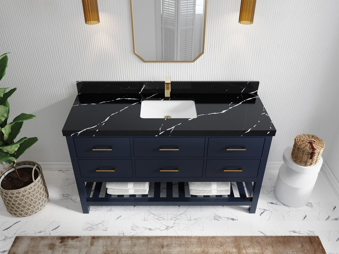 Parker 60 in. W x 22 in. D Single Sink Bathroom Vanity