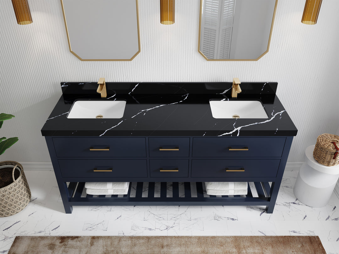 Parker 72 in. W x 22 in. D Double Sink Bathroom Vanity