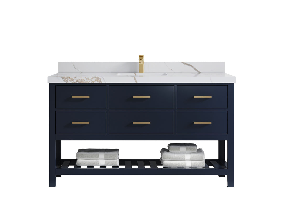 Parker 60 in. W x 22 in. D Single Sink Bathroom Vanity