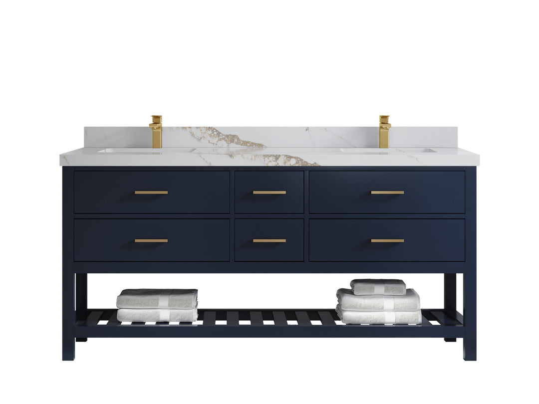Parker 72 in. W x 22 in. D Double Sink Bathroom Vanity