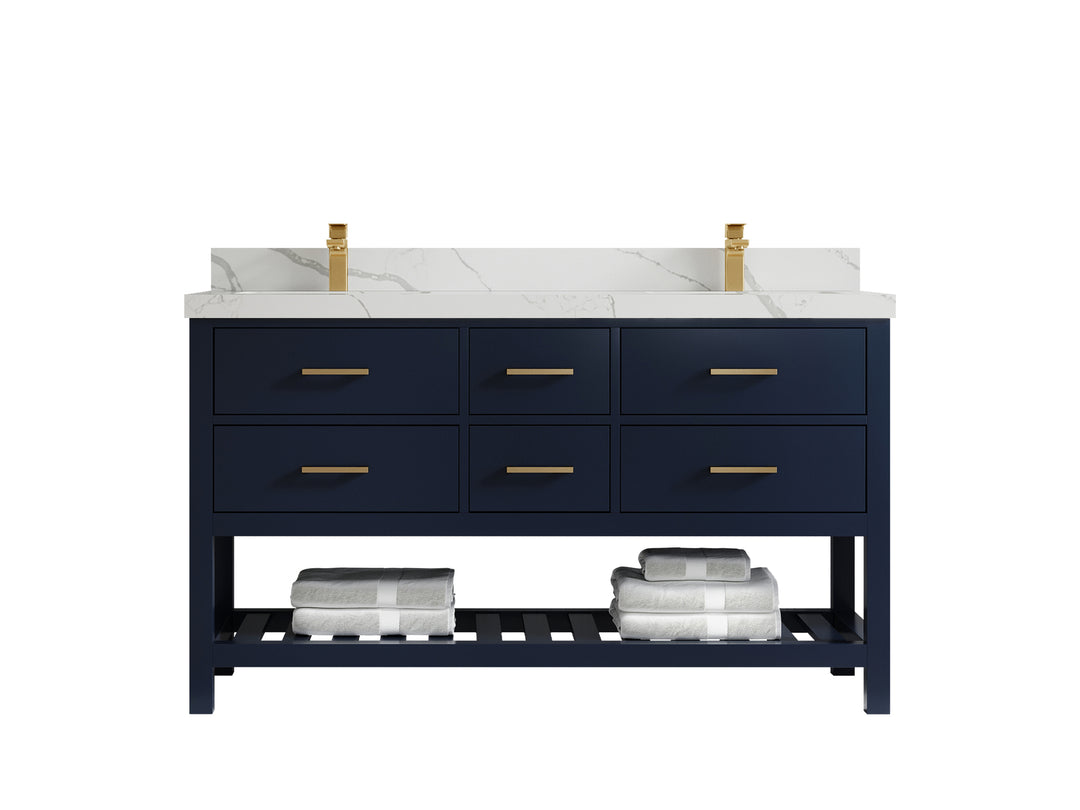 Parker 60 in. W x 22 in. D Double Sink Bathroom Vanity