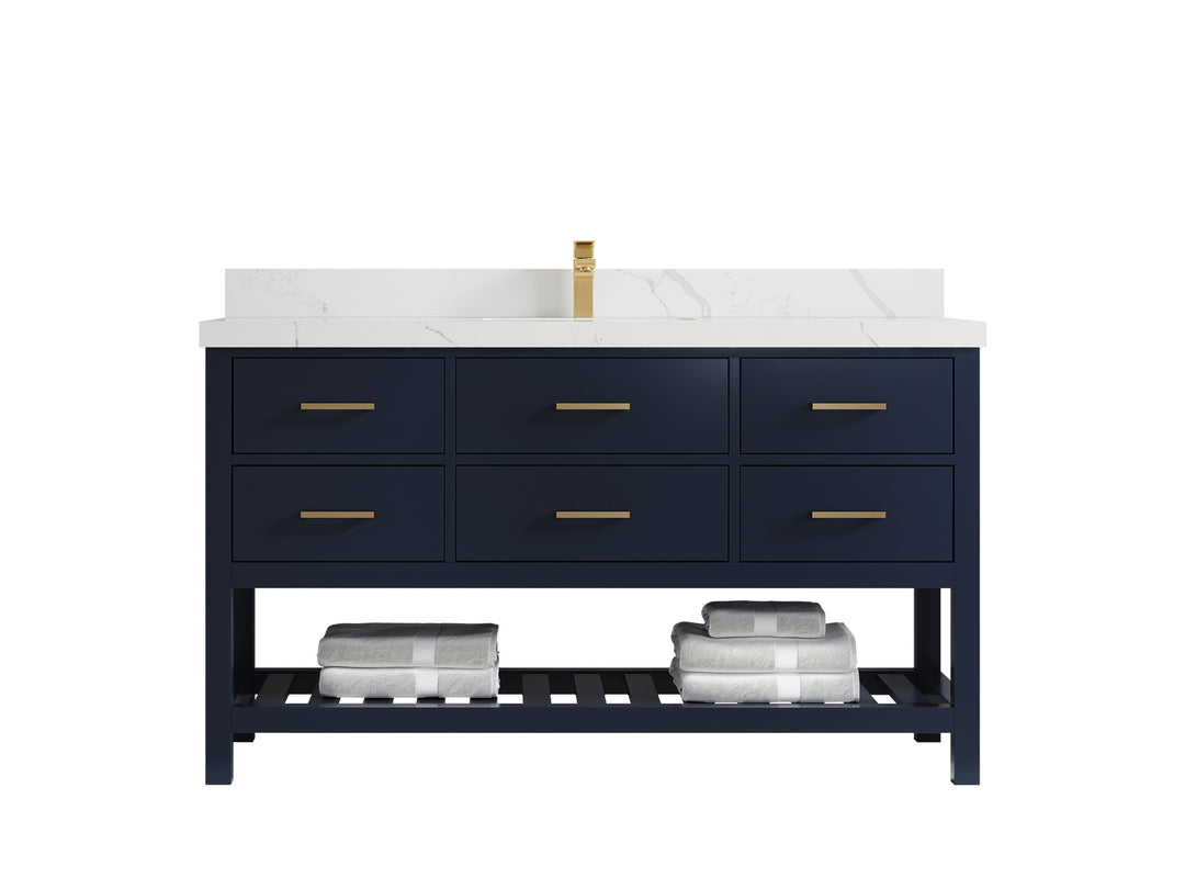 Parker 60 in. W x 22 in. D Single Sink Bathroom Vanity