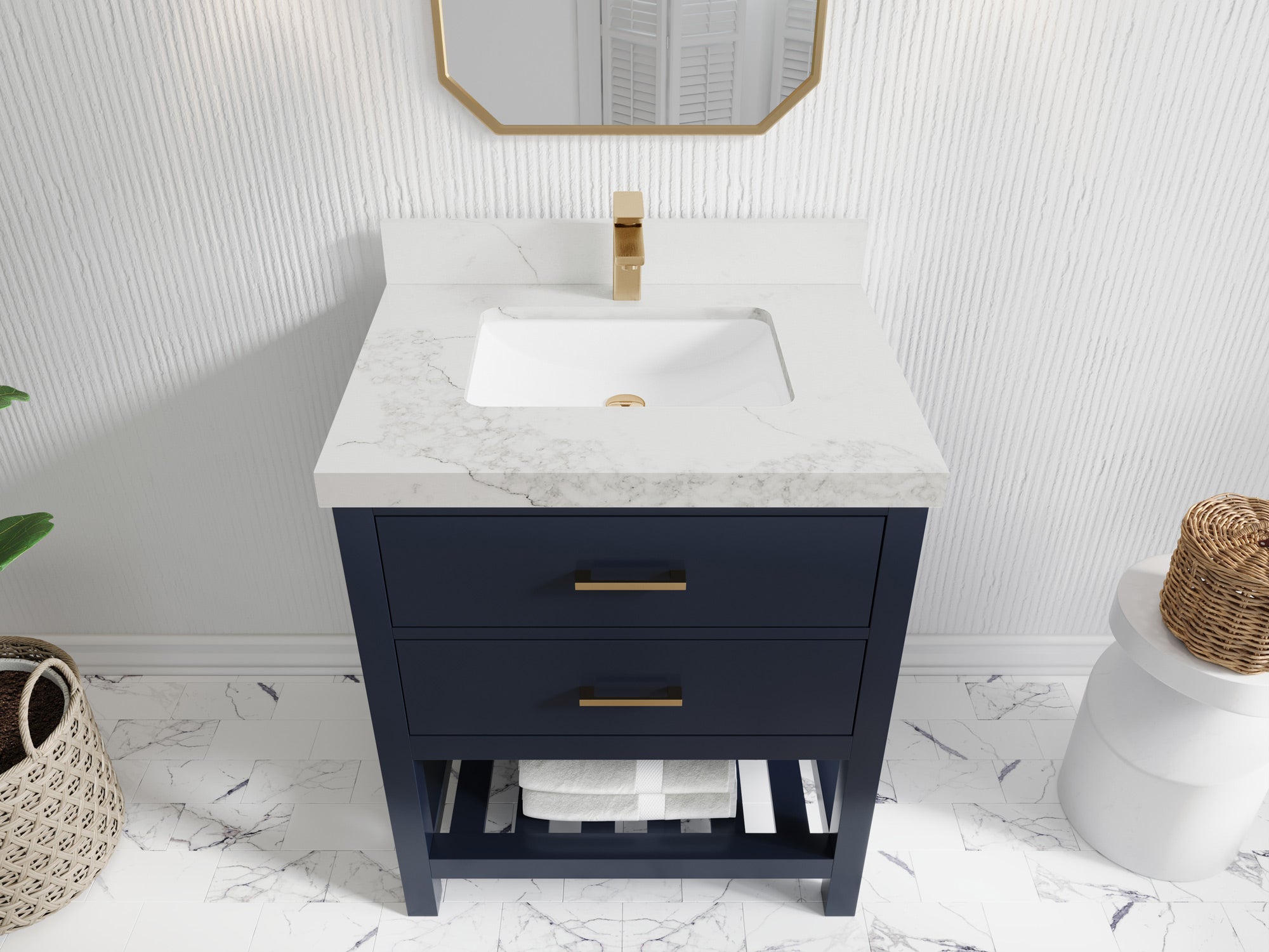 Parker 30 in. W x 22 in. D Single Sink Bathroom Vanity