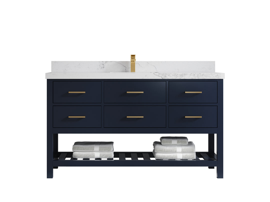 Parker 60 in. W x 22 in. D Single Sink Bathroom Vanity