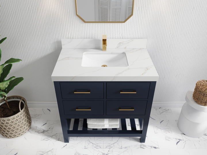 Parker 36 in. W x 22 in. D Single Sink Bathroom Vanity - photo 18