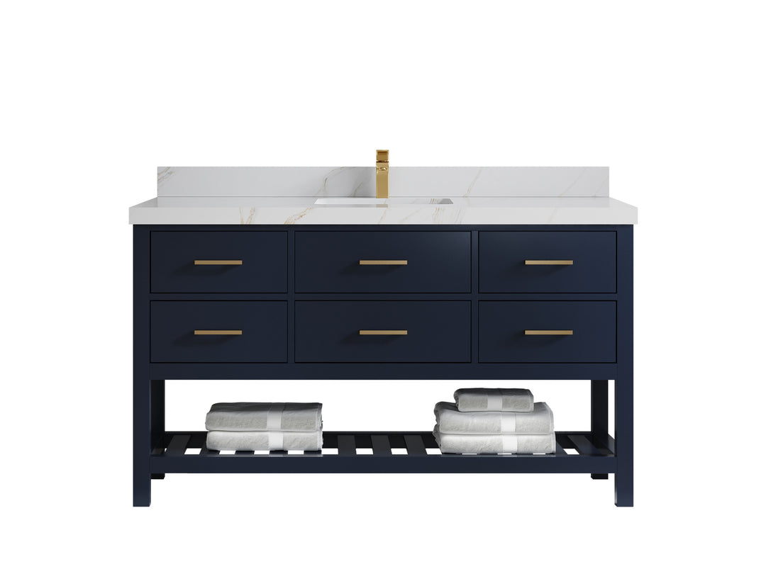 Parker 60 in. W x 22 in. D Single Sink Bathroom Vanity