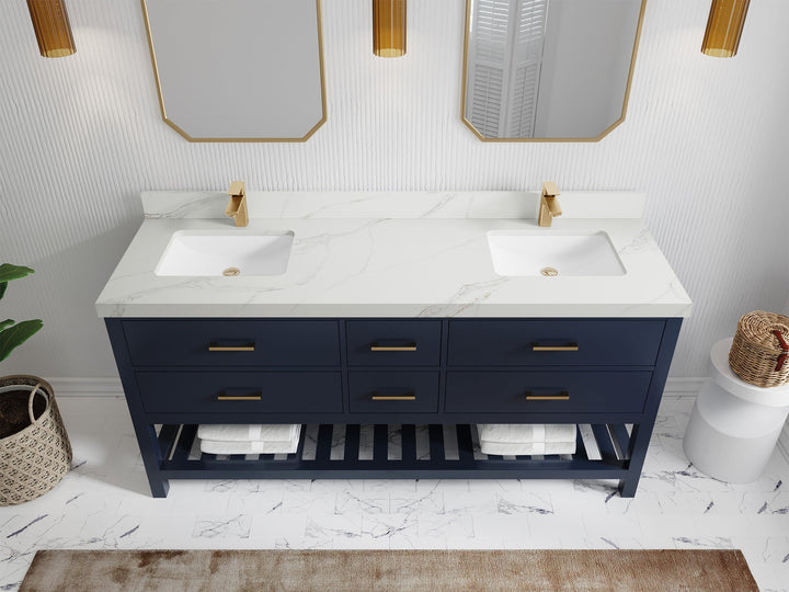 Parker 72 in. W x 22 in. D Double Sink Bathroom Vanity - photo 20