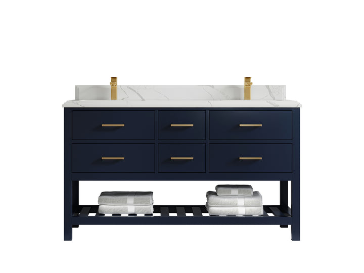 Parker 60 in. W x 22 in. D Double Sink Bathroom Vanity - photo 44