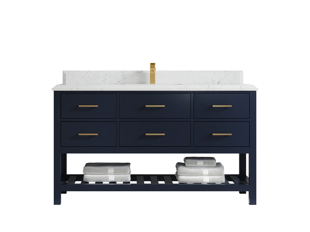 Parker 60 in. W x 22 in. D Single Sink Bathroom Vanity