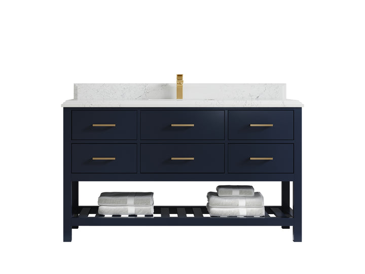 Parker 60 in. W x 22 in. D Single Sink Bathroom Vanity - photo 46